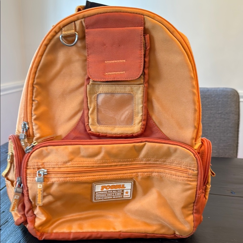 Fossil Outdoor Orange Backpack